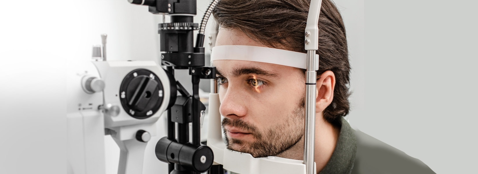 young man during eye exam in Mesa